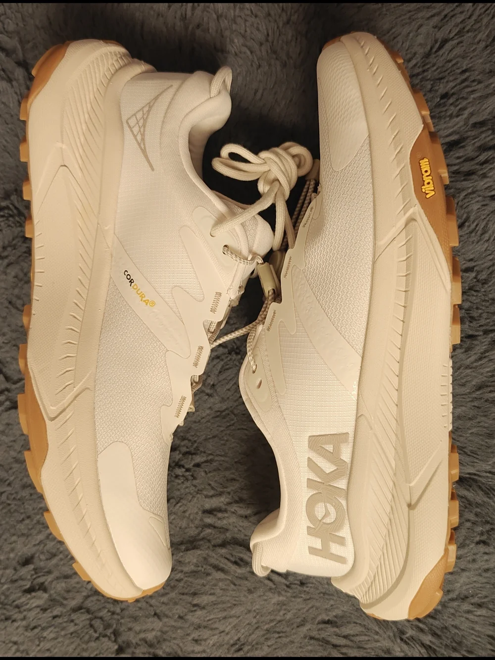NEW! Hoka ONE One Transport Women's Trail Running Shoes Eggnog - Picture 2 of 13
